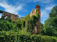 Start bei der Burg Rahden von 1300