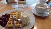 Waffeln im Cafe Anna